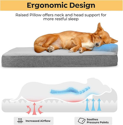 Veehoo Orthopedic Dog Bed for Medium Large Sized Dogs 60 lbs,