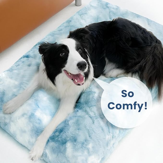 Washable Dog Bed Deluxe Breeds.29 * 22",Blue