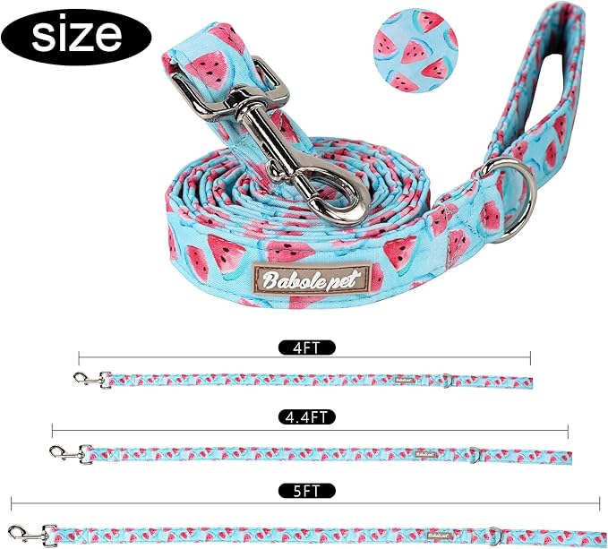 Dog Leash Durable Handmade Blue Watermelon Dog Leashes 120cm