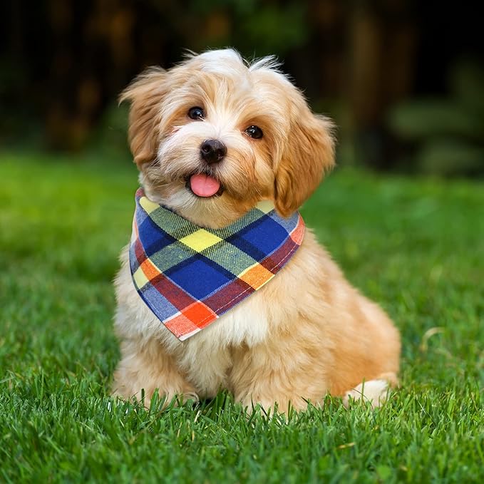 Christmas Dog Bandanas 6 Pieces Style,16.1 Inch)