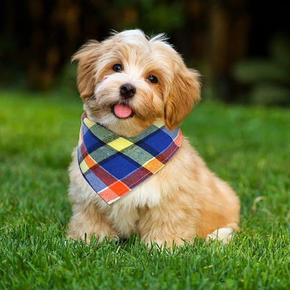 Christmas Dog Bandanas 6 Pieces Style,16.1 Inch)