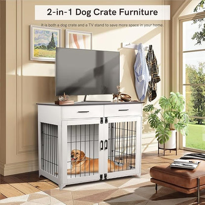 Snowtaros Dog Crate Furniture 36.6 Inch