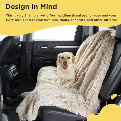 Best Friends by Sheri Calming Shag Dog Blanket for Large Dogs 60" x 80"