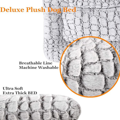 Coohom Deluxe Plush Dog Bed Pet Cushion Crate Mat