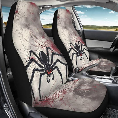 Halloween Spider Web Car Seat Cover for Women Men