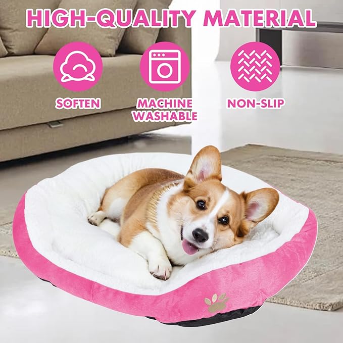 ShellKingdom Medium Dog Bed 35lbs, 23.62 19.68INCH (Hot