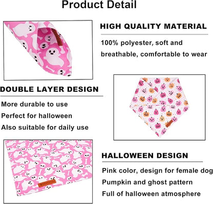 ADOGGYGO Halloween Dog Bandana