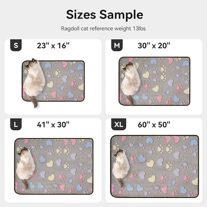 PJYuCien Blankets 1 Pack 3 - Fluffy Premium Fleece Flannel Throw Dog Blanket, Soft Warm Cute Print Cat Blanket, 41"x30" Pet Blankets for Small Medium Large Dog Cat Puppy