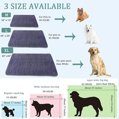 REEZEIVI Washable Dog mat with Anti-Slip Bottom 3D air Mat,Grey(40 x 28 inch)