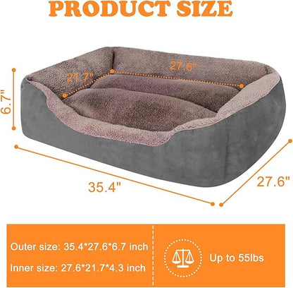 PUPPBUDD Dog Beds for Medium Dogs