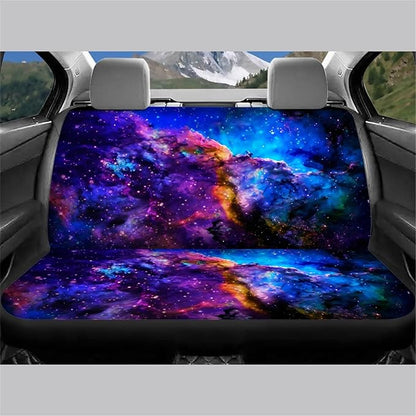 AFPANQZ Nebula Galaxy Car Rear Seat Cover Non-Slip Stretch Universal Fit