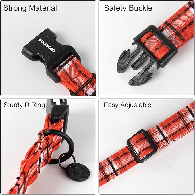 DOGWONG Cotton Dog Collar