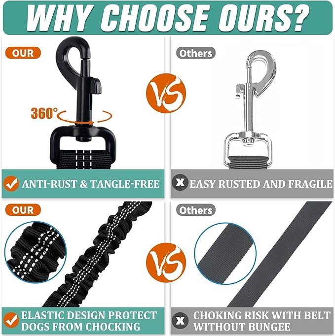 Dog Cat Safety Seat Belt Strap Car Headrest