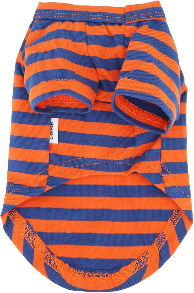 LOPHIPETS 100% Breathable Cotton Striped Dog Tee Shirt