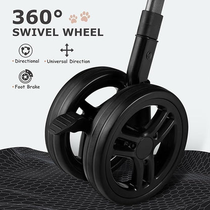 SWITTE Dog Stroller for Small Medium Dogs 4 Universal