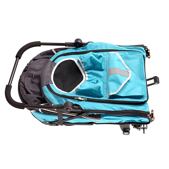 2-in-1 Happy Pet Dog Stroller and Bike Pet Trailer for Medium and Large Dogs