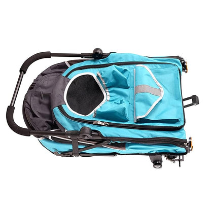 2-in-1 Happy Pet Dog Stroller and Bike Pet Trailer for Medium and Large Dogs