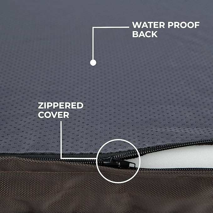 Best Pet Supplies Cute Dog Crate Mat Flat Bed with Waterproof Exterior 35X22X4