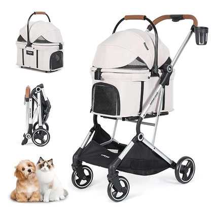 T3 Pro Pet Stroller 3 in 1 Dog Cat Stroller for Small Medium Dogs Cats