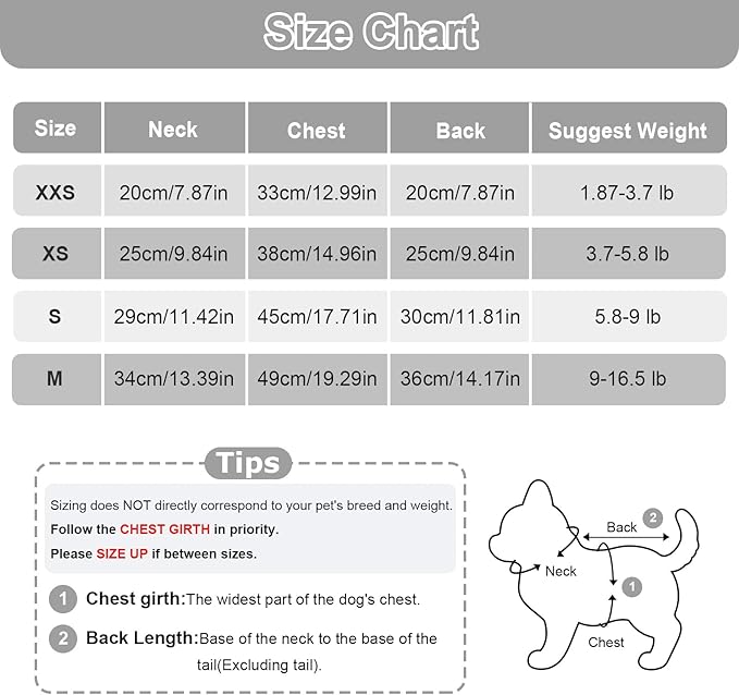 Dog Pajamas Small Dog Sweaters - Winter Warm Dog Jumpsuit, Soft and Stretchy 4 Legged Fleece Dog Clothes for Small Dogs Girl Boy (XX-Small, Grey)