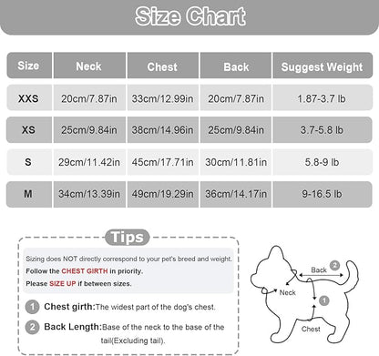 Dog Pajamas Small Dog Sweaters - Winter Warm Dog Jumpsuit, Soft and Stretchy 4 Legged Fleece Dog Clothes for Small Dogs Girl Boy (XX-Small, Grey)