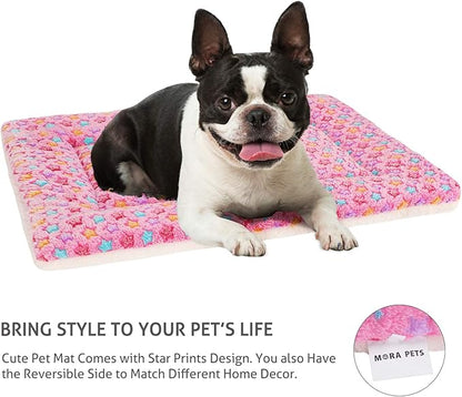 Mora Pets Dog Bed Crate Pad Ultra Soft 23 x 18 inch