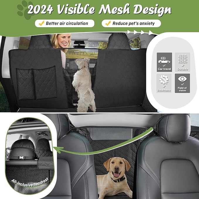 Custom Fit for Nissan Rouge Rear Seat Pet 2024 2023 2022 2021 600D Oxford