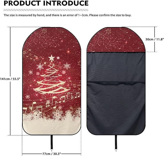 Yewattles Summer Christmas Tree Beach Waterproof Automotive Seat