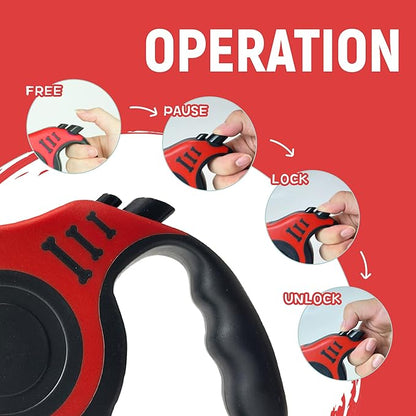 Retractable Dog Leash Automatic Telescopic Tractor Dog Tape 10/16 FT