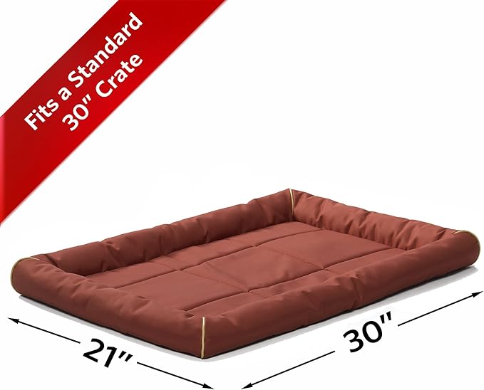 MidWest Homes for Pets Maxx Dog Bed for Metal Dog Crates 30-Inch, Brick