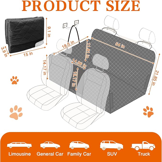 Tfwadmx Back Seat Extender for Dogs