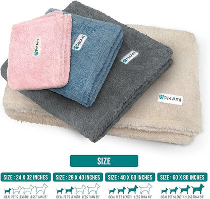 PetAmi Dog Blanket for Small Medium Dogs Pink 29x40