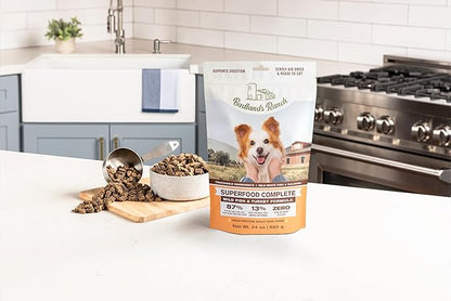 by Katherine Heigl- Superfood Complete, Air-Dried Adult Dog Food - High Protein, Zero Fillers, Superfood Nutrition (24 oz. Wild Fish and Turkey Formula)