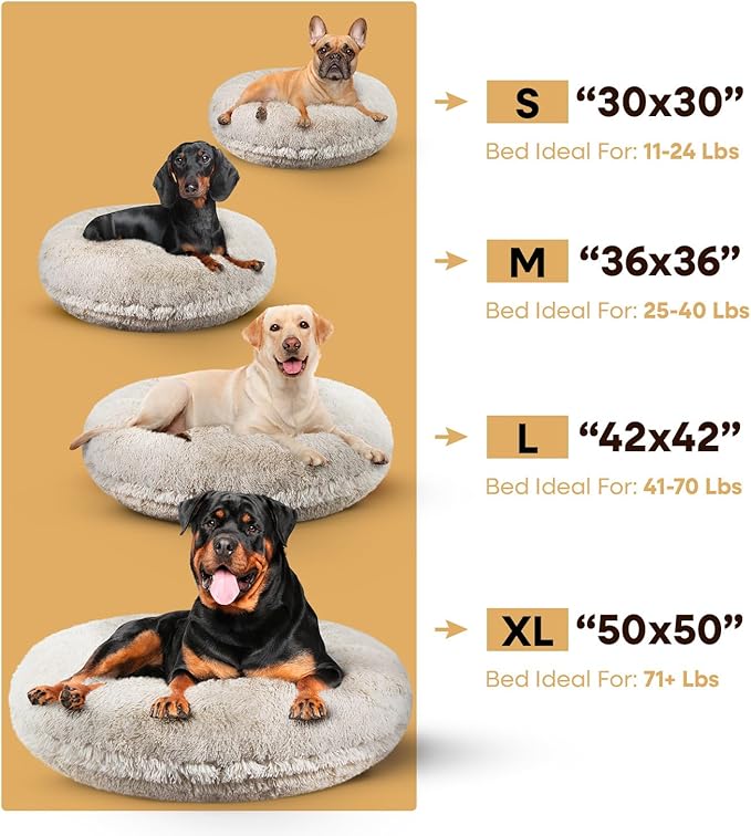 Bessie and Barnie Bagel Donut Dog Bed