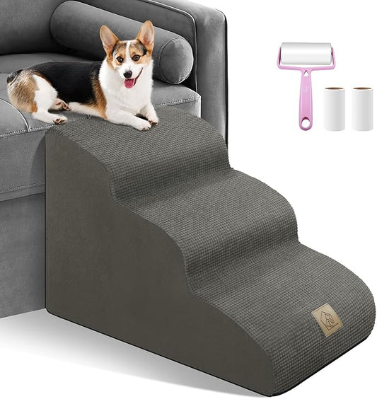 Mestuel 3 Tiers Dog Stairs for Bed Sofa Couch 15.7''H