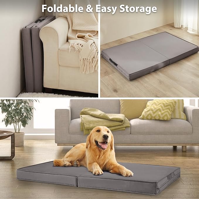 RRPETHOME Waterproof Outdoor Dog Beds Large Sized Dog