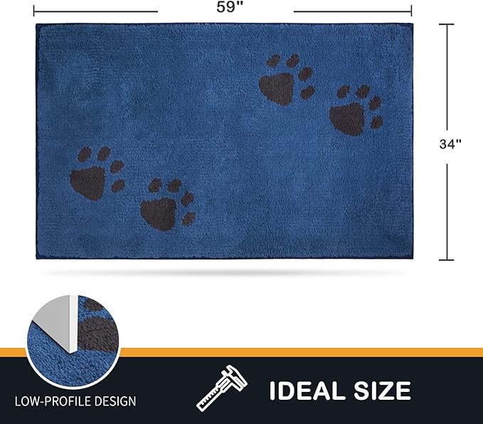 PURRUGS Dirt Trapper Door Mat 34" x 59"