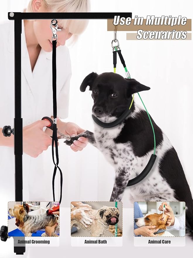 Kalolary Foldable Pet Dog Grooming Arm with Clamp