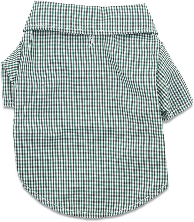 DroolingDog 3 Pack Plaid Dog Tee Shirt Puppy Button Up Shirts Polo T Shirts Small Dogs Clothes Breathable Summer T-Shirt