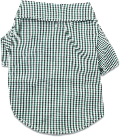 DroolingDog 3 Pack Plaid Extra Small Dog Tee Shirt XS Puppy Button Up Shirts Polo T Shirts Small Dogs Clothes Breathable Summer Tshirts