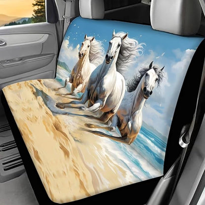 WELLFLYHOM Crazy Horse Bench Seat Cover for Truck