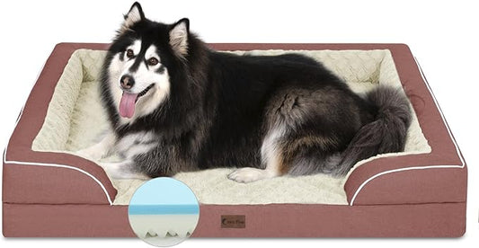 Memory Foam XXL Dog Bed with Bolsters