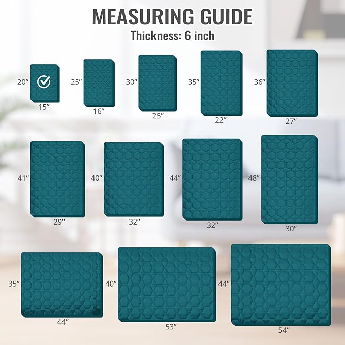 nanbowang Waterproof Dog Bed Covers Replacement Washable Pet Hair Easy to Remove 15x20x6