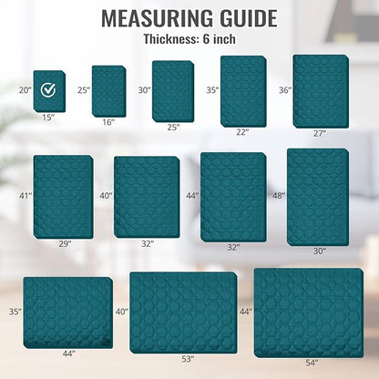 nanbowang Waterproof Dog Bed Covers Replacement Washable Pet Hair Easy to Remove 15x20x6