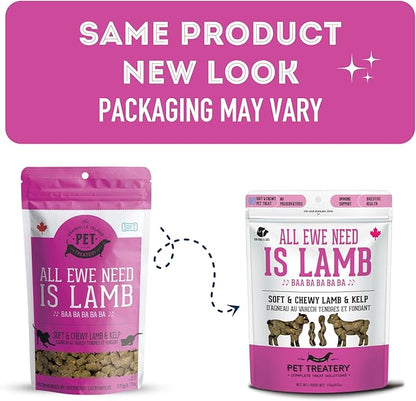 Soft & Chewy Kelp & Lamb Treats for Dogs & Cats (6.17 oz 1) -
