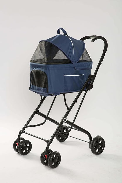 Pet Stroller with 2 Detachable Carriers
