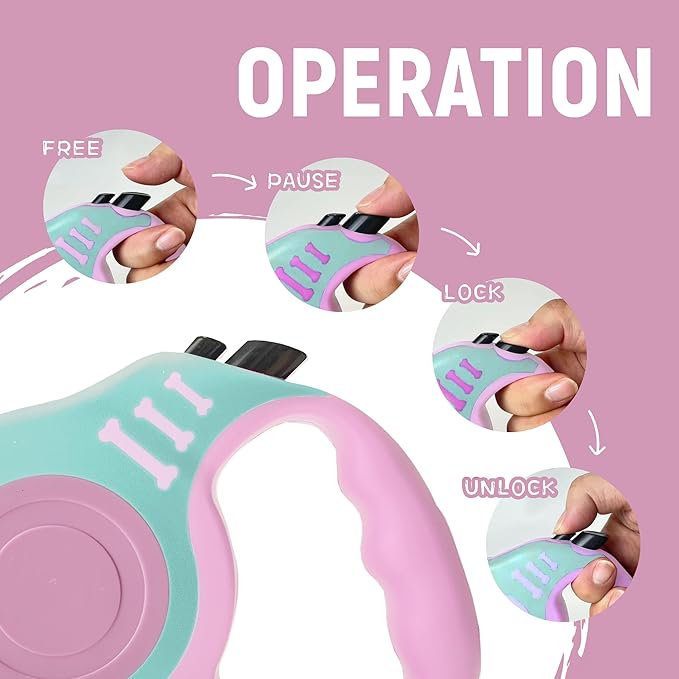 Retractable Dog Leash Automatic Telescopic Tractor Dog Tape 10/16 FT