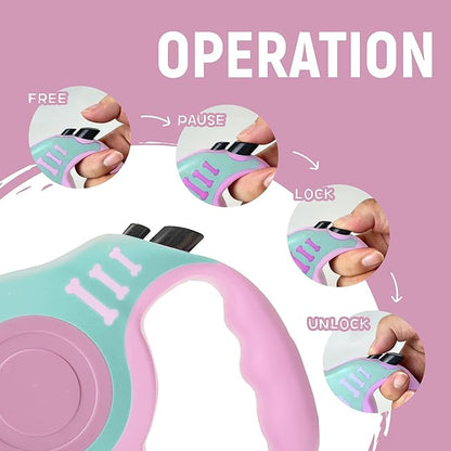 Retractable Dog Leash Automatic Telescopic Tractor Dog Tape 10/16 FT