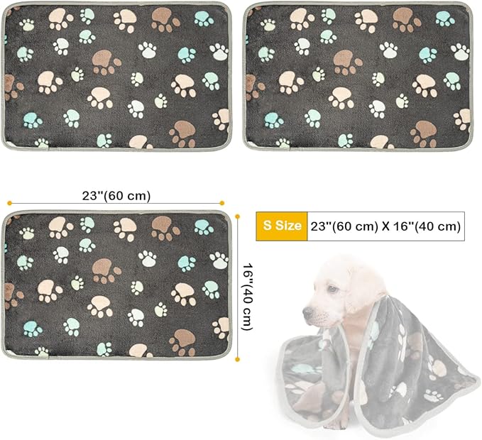 Dono 1 Pack 3 Dog Blankets for Small Dogs (30 * 20")