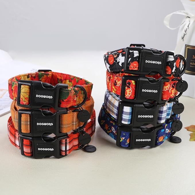 DOGWONG Cotton Dog Collar